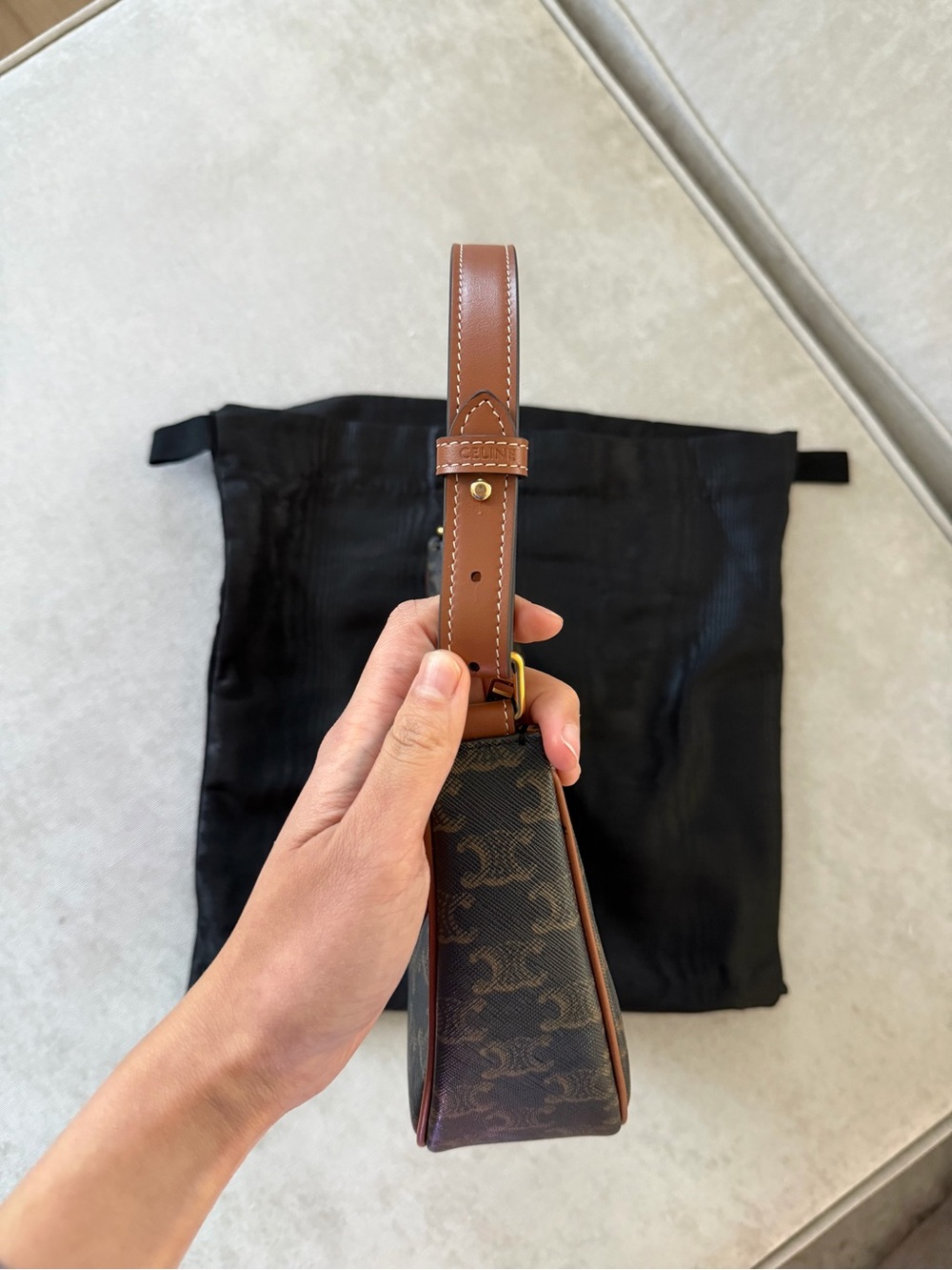 Celine Ava Triomphe canvas shoulder/handbag - Picture 6 of 8